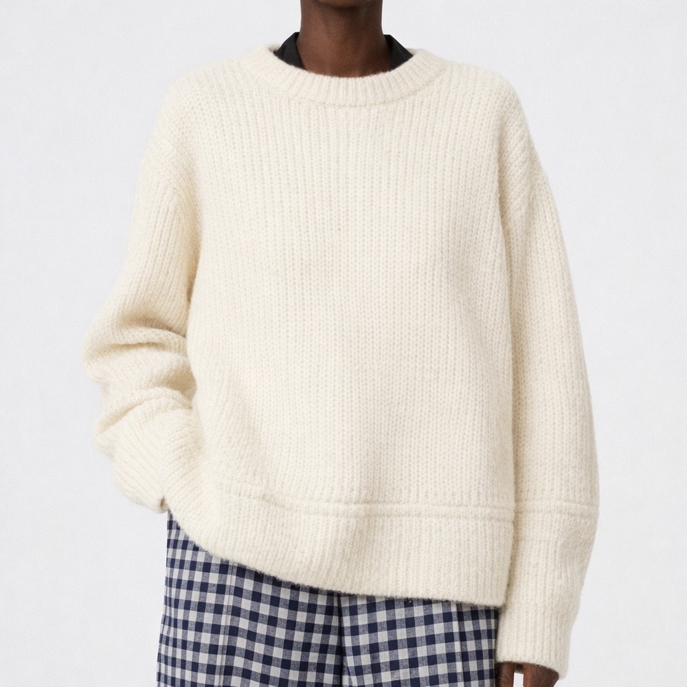 Rodebjer “Nyako” Cream Wool Sweater